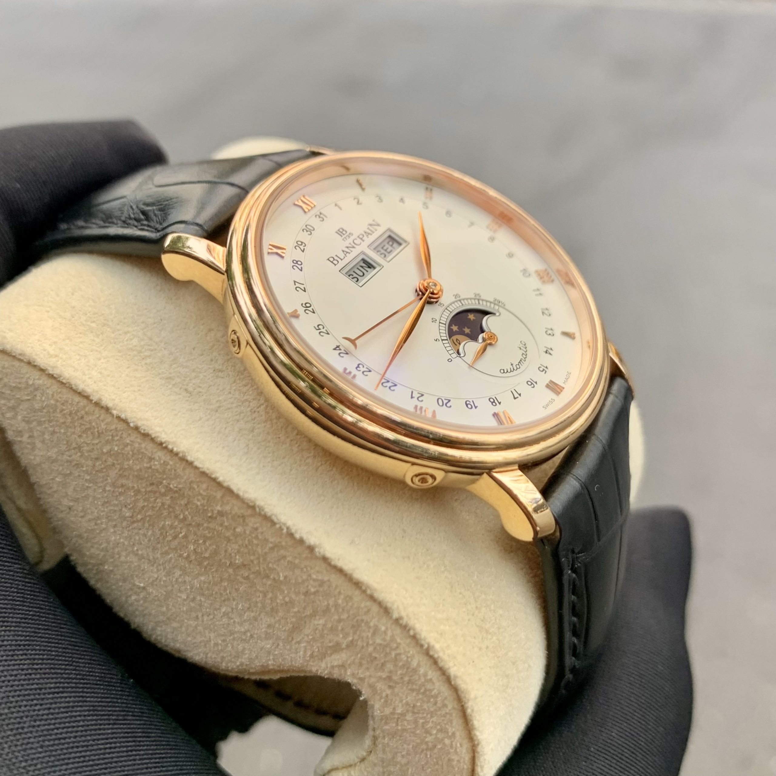 ng h Nam Blancpain Villeret 6263 3642 55B size 37 6mm fullbox